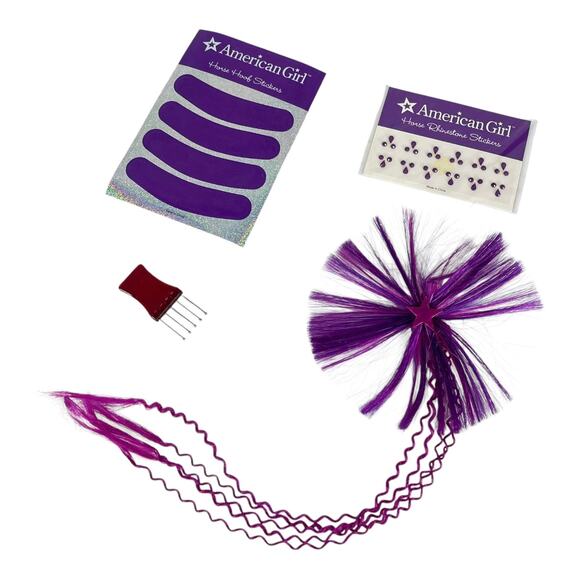 VTG American Girl Horse Hair Extension Pick Hoof Stickers & Stone Jewel Stickers - Picture 5 of 5